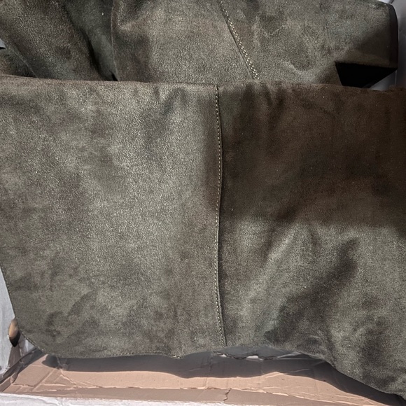 Olive Over the Knee Boots. Size 7 - Picture 2 of 4